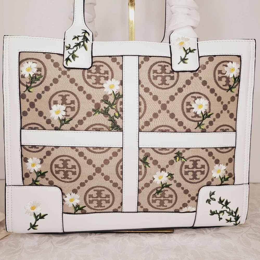 Rare Unique Tory Burch Summer White Bag, New NWT - Picture 2 of 11